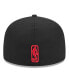 Men's Black Chicago Bulls Coral Reef Visor 59FIFTY Fitted Hat