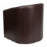 Фото #2 товара Brown Leather Barrel-Shaped Guest Chair