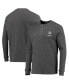 Фото #1 товара Men's Heathered Gray Pittsburgh Steelers Logo Maverick Thermal Henley Long Sleeve T-shirt
