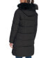 Фото #2 товара Women's Faux-Fur-Trim Hooded Puffer Coat, Created for Macy's