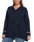Фото #1 товара Plus Size Soft Touch Sweater