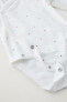 Фото #7 товара 0-6 months/ pack of three kimono neck heart bodysuits