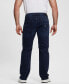 Фото #4 товара Men's Dark Wash Regular Straight Jeans