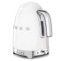 Фото #9 товара SMEG electric kettle KLF04WHEU (White) - 1.7 L - 2400 W - White - Plastic - Stainless steel - Adjustable thermostat - Water level indicator
