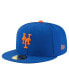 Men's Dwight Gooden Royal New York Mets Jersey Retirement 59FIFTY Fitted Hat Синий, 7 - фото #4