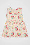 Kız Bebek Desenli Kolsuz Elbise C0074a524sm