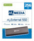 Verbatim MyExternal - 256 GB - M.2 - USB Type-C - 3.2 Gen 2 (3.1 Gen 2) - 520 MB/s - Grey