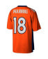 Фото #2 товара Men's Peyton Manning Orange Denver Broncos Big and Tall 2015 Retired Player Replica Jersey