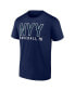 Фото #3 товара Men's Navy, White New York Yankees Two-Pack Combo T-shirt Set