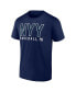 Men's Navy, White New York Yankees Two-Pack Combo T-shirt Set