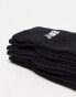 New Balance logo crew socks 3 pack in black