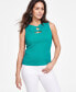 Фото #1 товара Women's Textured O-Ring Top, Created for Macy's