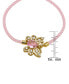 ფოტო #2 პროდუქტის Pink Cubic Zirconia Butterfly Pink Adjustable Bracelet