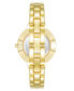 Фото #1 товара Women's Quartz Gold-Tone Alloy Link Bracelet Watch, 36mm