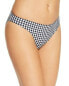 Shoshanna 262489 Women Navy/White Classic Gingham Bikini Bottom Size Medium