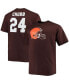 Фото #1 товара Men's Nick Chubb Brown Cleveland Browns Player Name and Number T-shirt