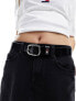 Фото #1 товара Tommy Jeans oval 3.0 belt in black