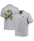 Фото #1 товара Men's Gray New Orleans Saints Coconut Point Frondly Fan Camp IslandZone Button-Up Shirt