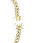ფოტო #4 პროდუქტის Men's Two-Tone Cuban Link Chain Bracelet in 14k Gold-Plated Sterling Silver and Sterling Silver