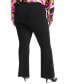 Plus Size High Rise Zip Front Ponte Pants, Created for Macy's