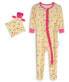 Baby Girls Snug Fit Coverall One Piece with Matching Blankie