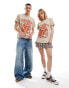 Фото #3 товара Reclaimed Vintage unisex Rolling Stones licensed t-shirt in washed stone