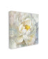 Delicate Flower Petals Soft White Yellow Painting Art, 36" x 36"