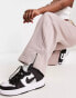 Фото #4 товара Nike Mini Swoosh wide leg joggers in taupe