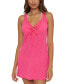 ფოტო #1 პროდუქტის Women's Breezy Slub-Jersey O-Ring Cover-Up Dress