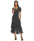 ფოტო #4 პროდუქტის Women's Ruffled Polka Dot Maxi Dress