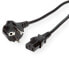 Фото #1 товара ROLINE Power Cable - straight IEC Connector 3 m - 3 m - CEE7/7 - C13 coupler - 250 V - 10 A
