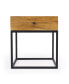 Brixton Iron and Wood End Table