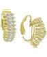 ფოტო #8 პროდუქტის Cubic Zirconia Clip-On Hoop Earrings, Created for Macy's
