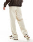 Фото #3 товара ADPT wide fit drawstring chino in beige