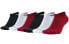 Фото #2 товара Носки Jordan SX5546-011 черно-бело-красные, комплект для пар