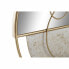 Wall mirror DKD Home Decor Golden Metal White Modern (65 x 7,6 x 76 cm)
