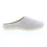 Фото #1 товара Miz Mooz Hale Womens Gray Canvas Slip On Mules Slippers Shoes 9