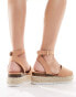 Фото #2 товара Truffle Collection wide fit flatform espadrille in beige