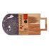 Cutting board Black Marble Acacia 18 x 1,5 x 38 cm (8 Units)