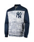Фото #3 товара Куртка для мужчин Stitches военного стиля с полной застежкой в цвете Navy New York Yankees