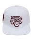 Фото #1 товара Men's White Morehouse Maroon Tigers Mascot Evergreen Wool Snapback Hat