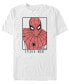 Фото #1 товара Marvel Men's Spider-Man Painted Spider-Man Portrait Short Sleeve T-Shirt