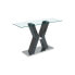 Console DKD Home Decor Black Wood Tempered Glass MDF Wood 120 x 40 x 76 cm