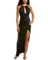Фото #1 товара Платье Nicholas Benita Silk 100% шелк, черное 60 дюймов