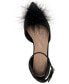 Women's Kassia Faux Feather Ankle Strap Ballet Flat