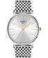 ფოტო #1 პროდუქტის Men's Swiss Everytime Stainless Steel Bracelet Watch 40mm