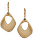 ფოტო #1 პროდუქტის Gold-Tone Structural Open Drop Earrings