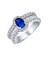 Фото #2 товара Кольцо Bling Jewelry Art Deco Style Sapphire Solitaire