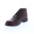 Фото #4 товара Clarks Morris Lace 26163605 Mens Brown Wide Leather Lace Up Chukkas Boots 7