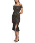 Women's Lace Off-The-Shoulder Midi Dress